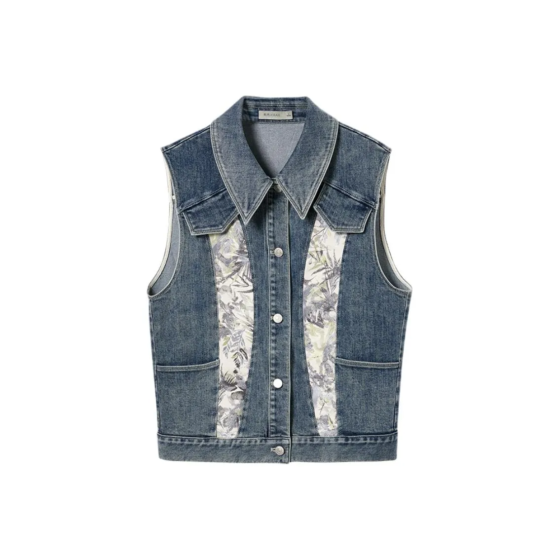 XIRAN Винтажный деним синий Женские жилеты