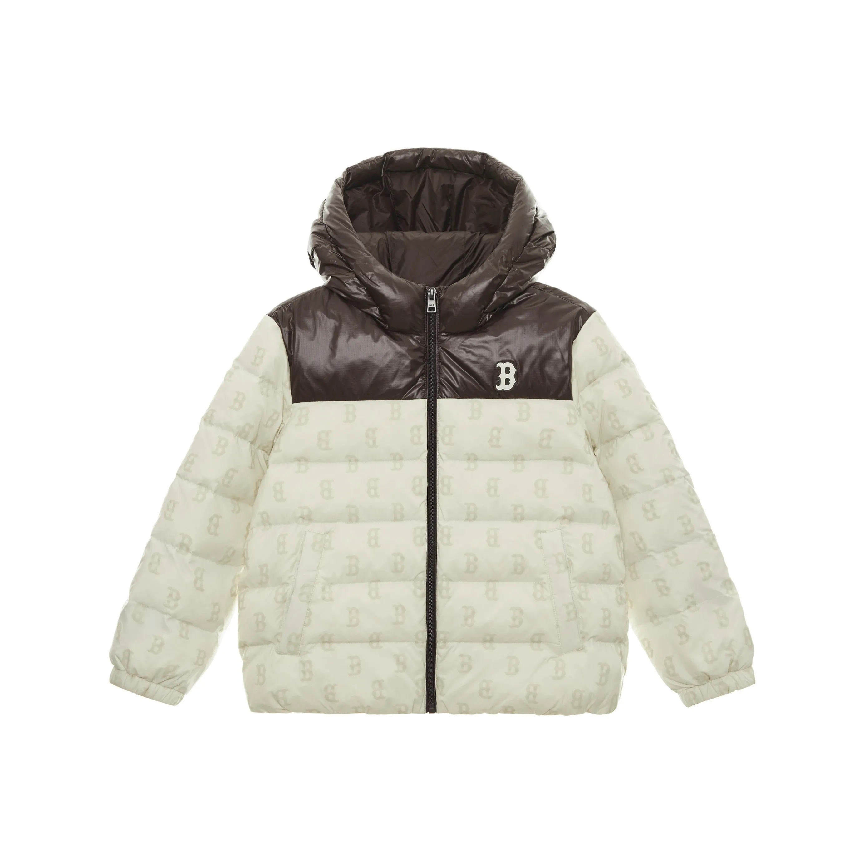 MLB Down Куртка Basic Boston Red Sox 24 Осенне-зимняя Темно-кремовая Детская