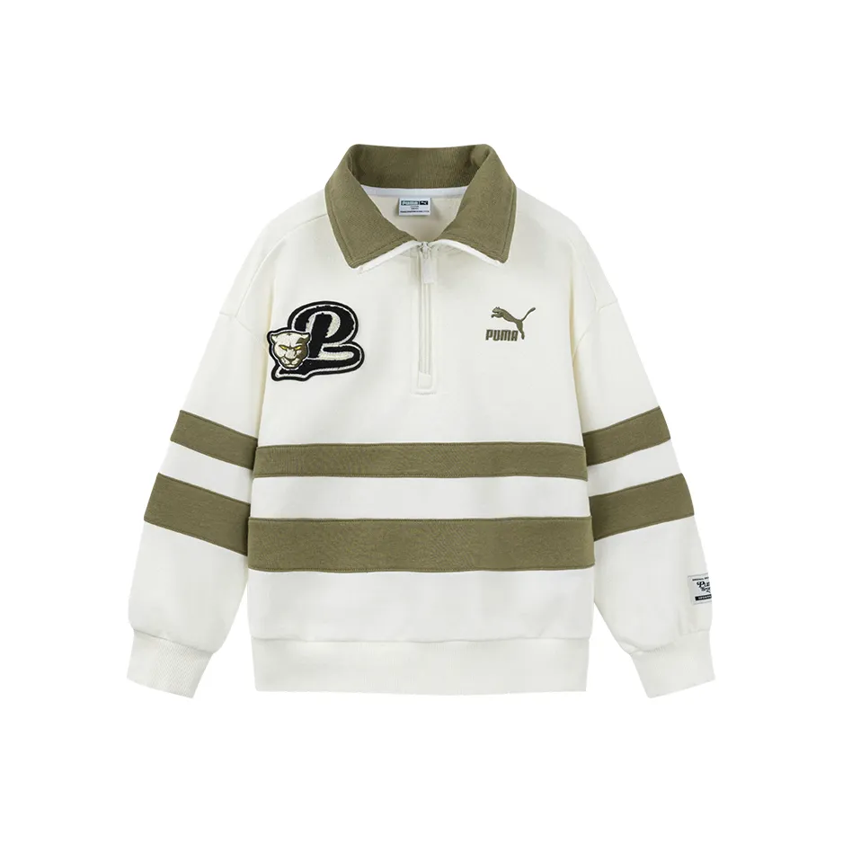 PUMA Толстовка Sportstyle Series Turn Пуховые куртки Ожерелье-чокер Толстовка B Белый кофейный Тон Детский