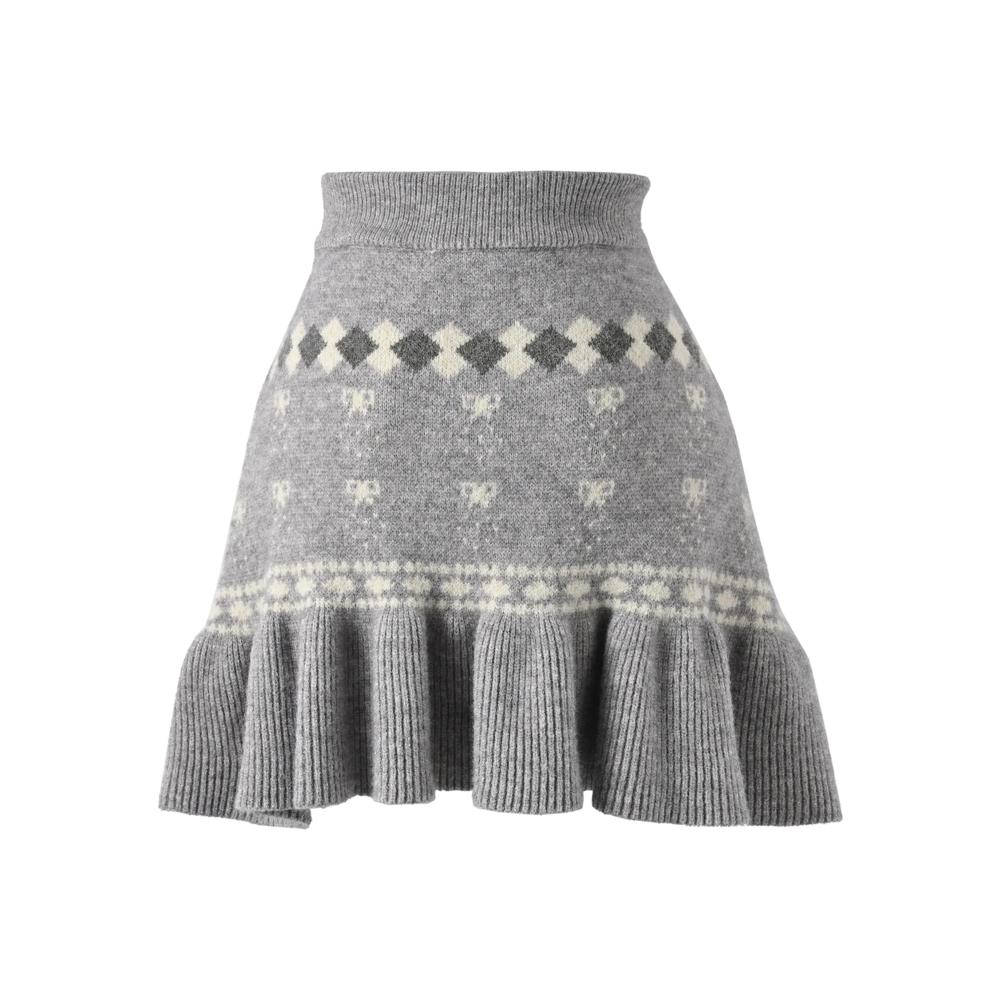 SNBL Повседневная короткая юбка женская серого цвета