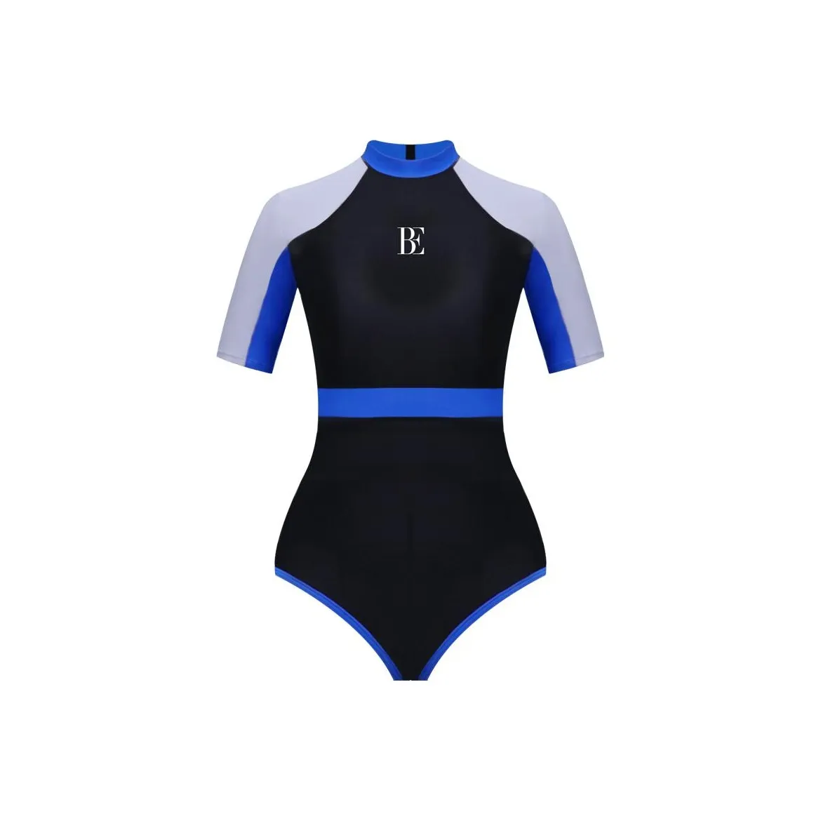BALNEAIRE MIX Series One Piece Swimsuits Women's Royal Blue/Space Gray Patchwork