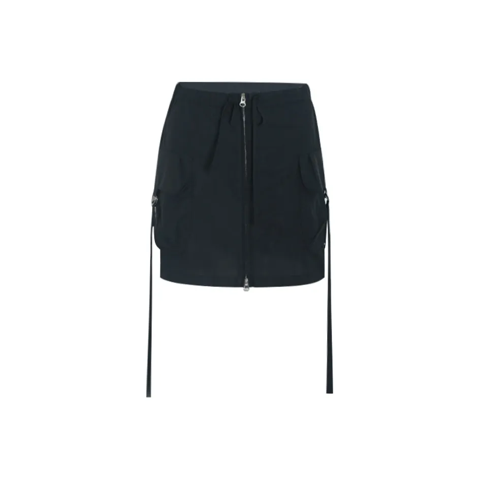 Little Pull Карго Юбки Короткие Женские Черный