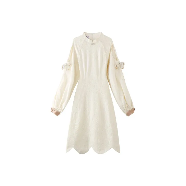 JINYE ORIENTAL Cheongsams Women's Ecru