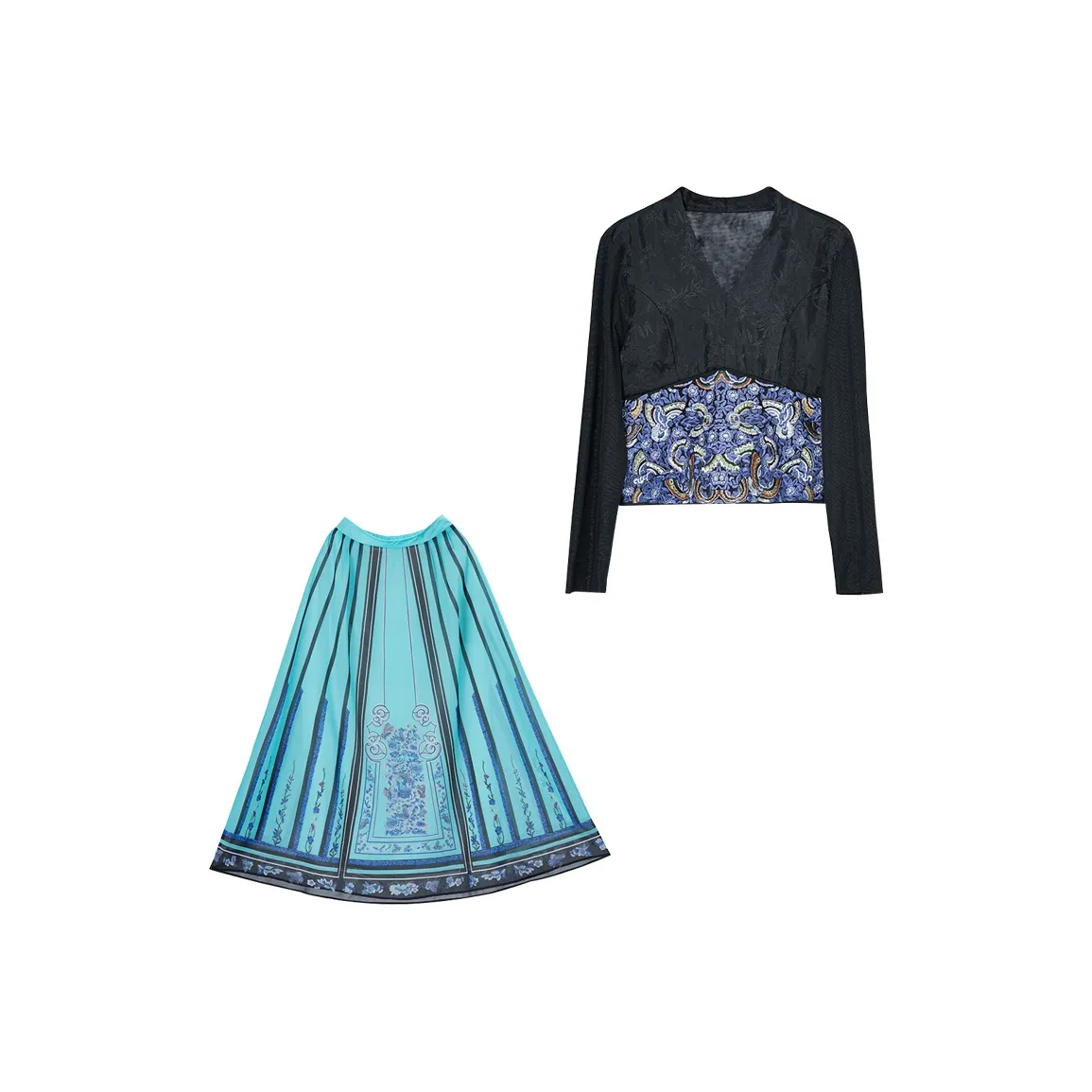 SONDR Комплект с юбкой Женские Черный Синий