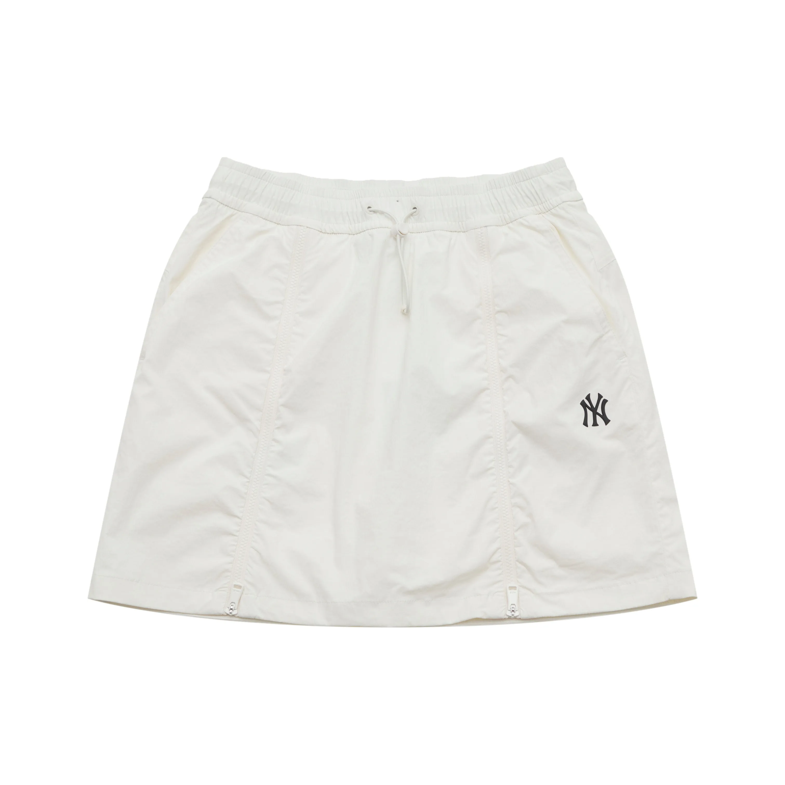 Mlb Base Logo New York Yankees Basic Collection SS25 Повседневные короткие юбки Женские Слоновая кость