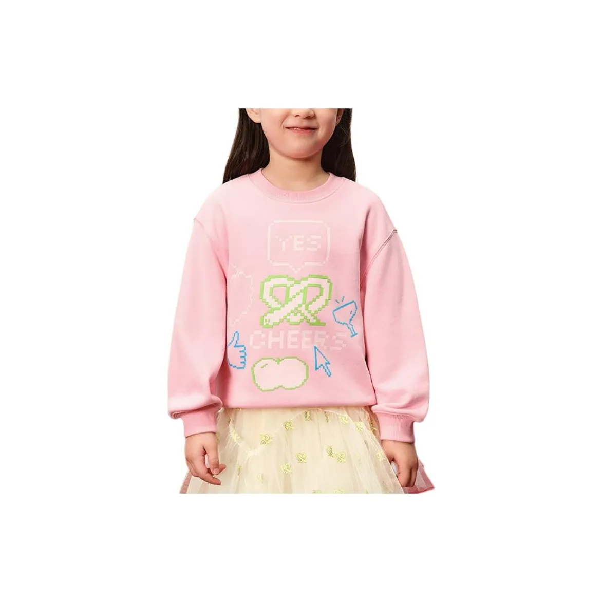 Woobaby Толстовка Блестящий розовый Розовый для детей 3-7 лет