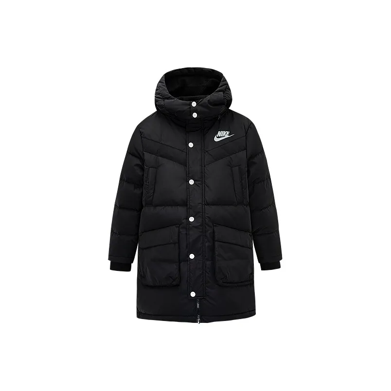 Nike Пуховик Глубокий Черный Подростки