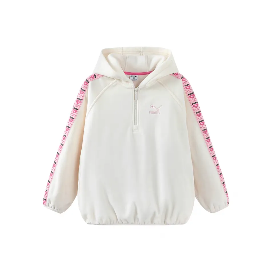 PUMA Толстовка Sportstyle Collection Hoodie Флис Молочный Белый 10501 Дети Возраст 3-7 Лет