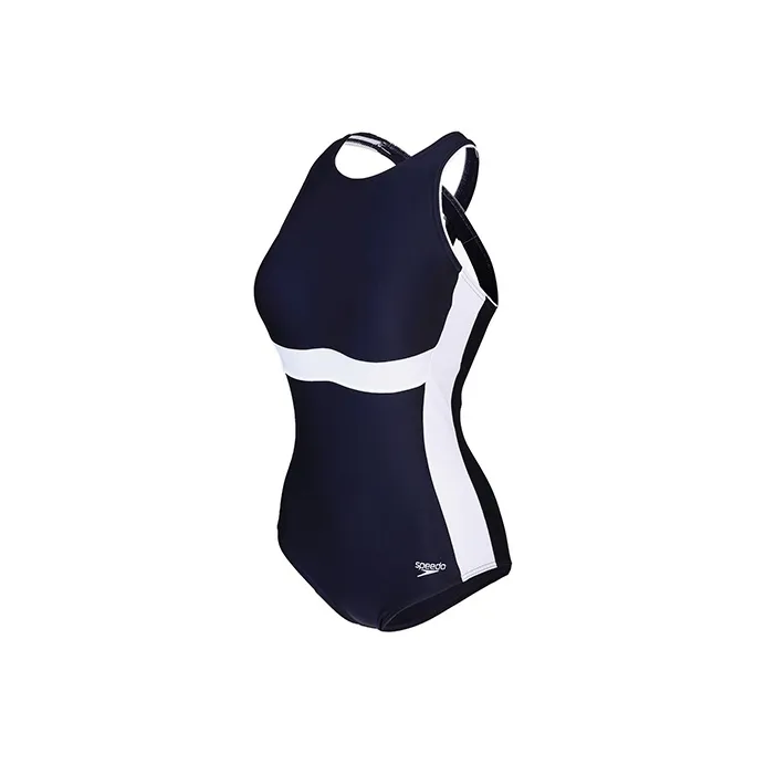Speedo One-Piece Swimsuits Women's Dark Blue/White