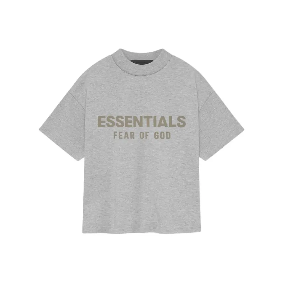 Fear Of God Essentials T-рубашка SS24 Drop2 KIDS Crewneck T-рубашка Светлый Меланжевый GREY Детский