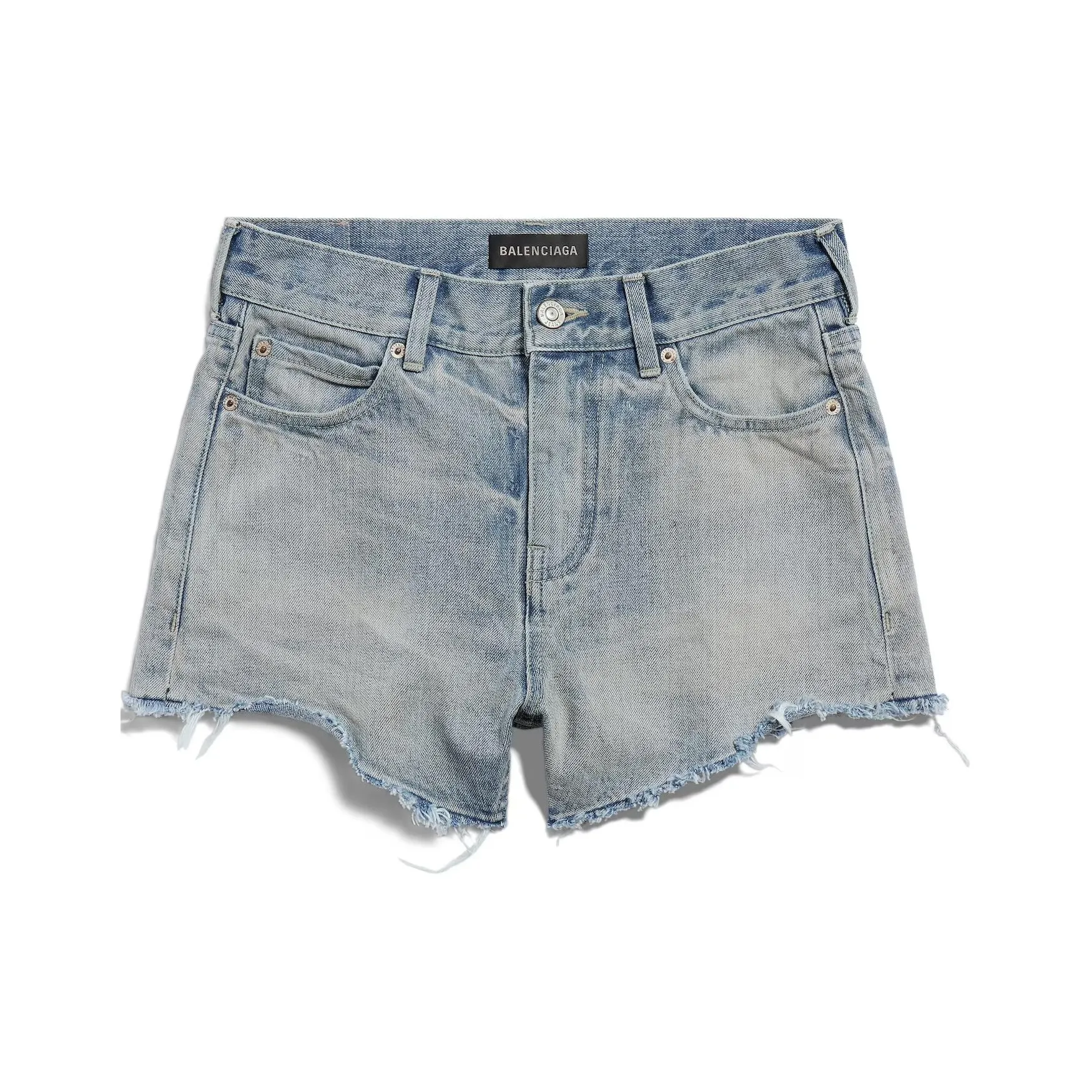 Balenciaga Women's Mini Shorts Light Blue