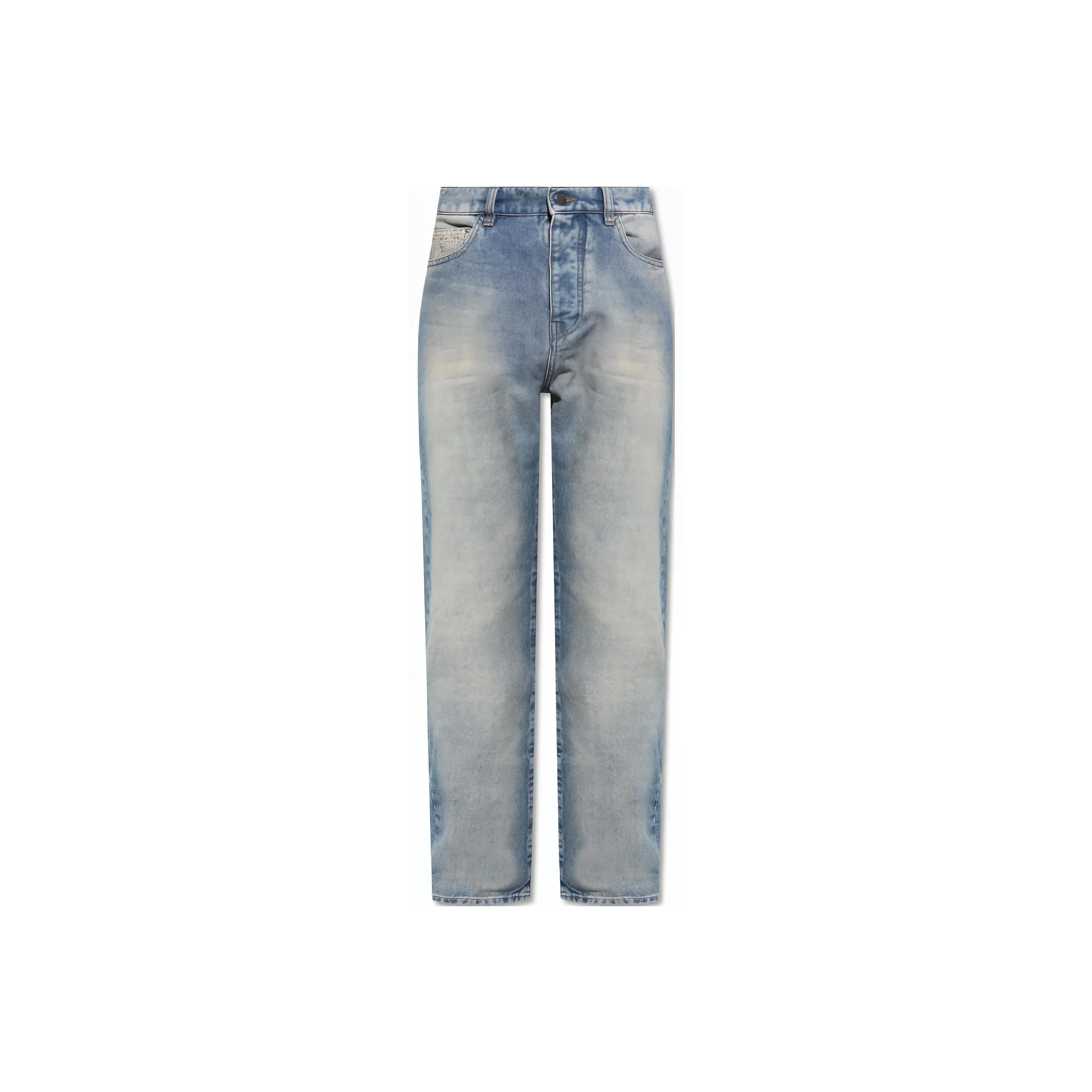 AMIRI Ma Quad Cuff Straight Leg Jeans