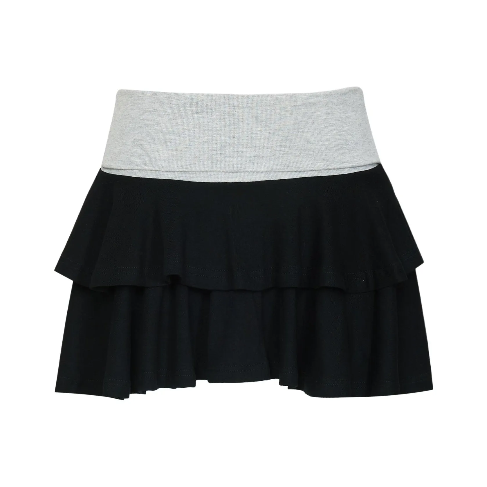 OROI Повседневные короткие юбки Женские Черный