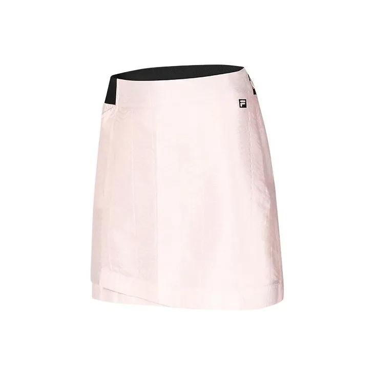FILA Golf Series Denim Short Skirts Women's Sweet Pink