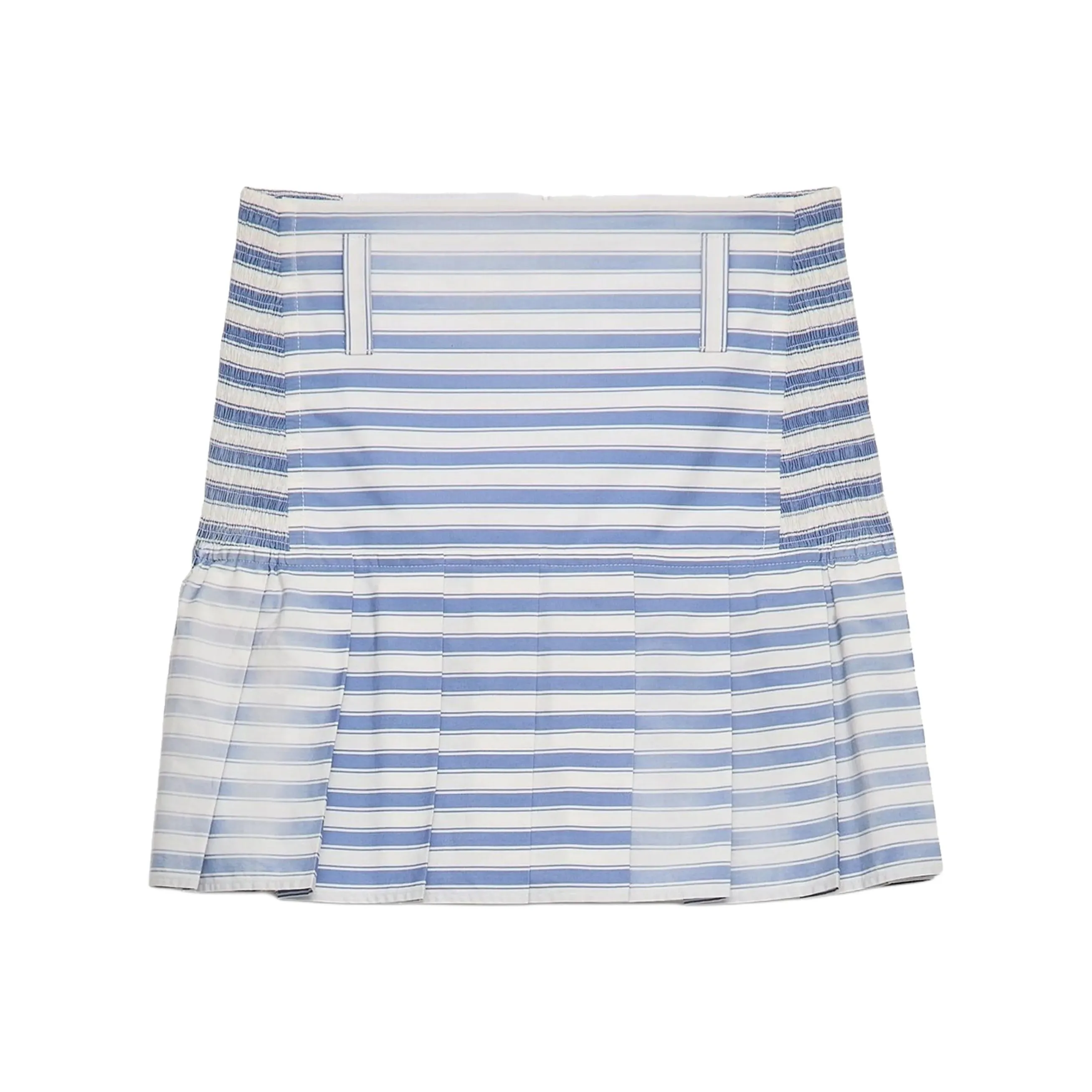 PRADA Striped Poplin Mini Skirt