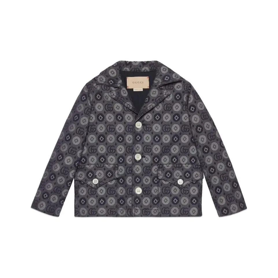 GUCCI 2024 Early Весна Kids Collection Куртки Пальто Темно-синий Детский