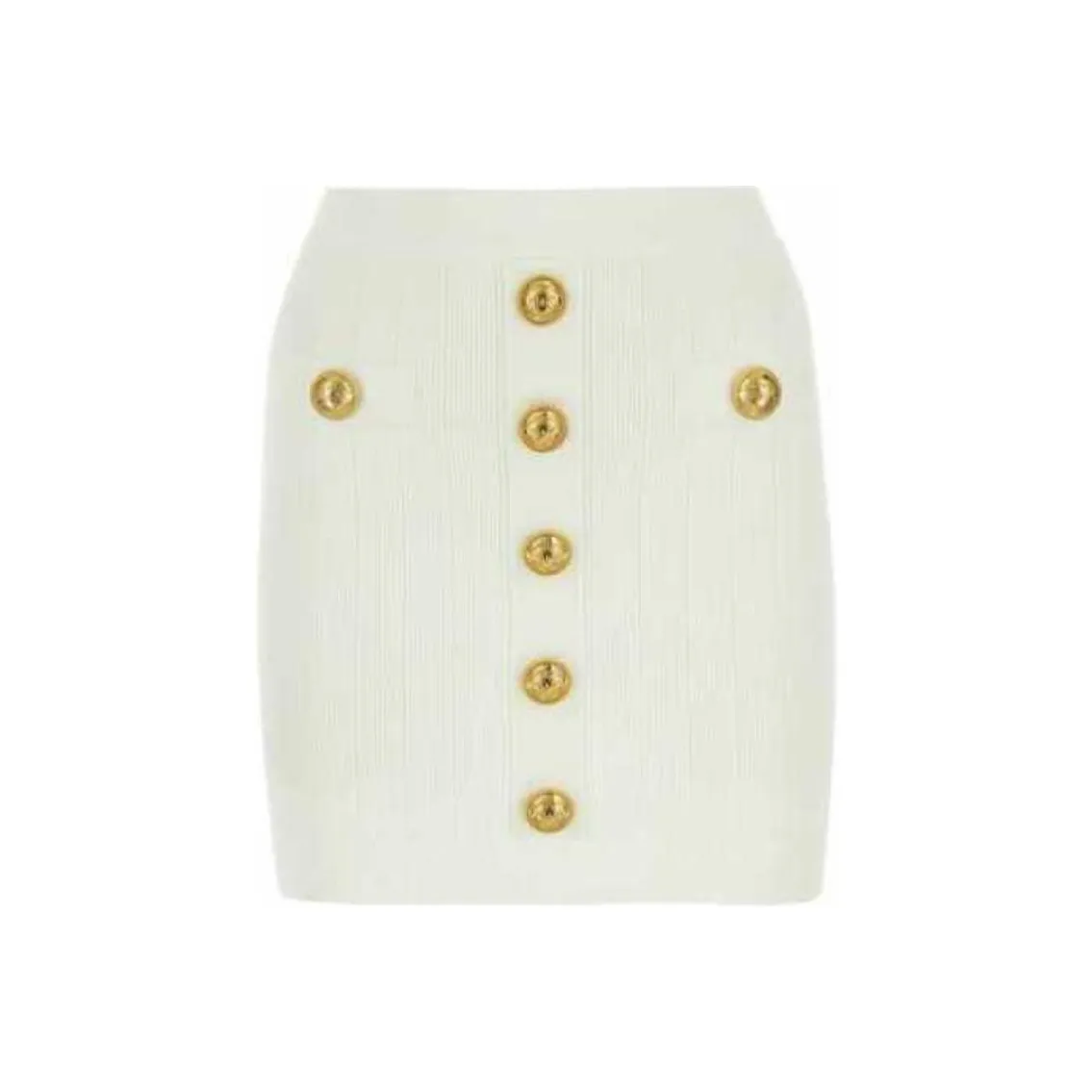 BALMAIN Button Detailed High Rise Mini Skirt
