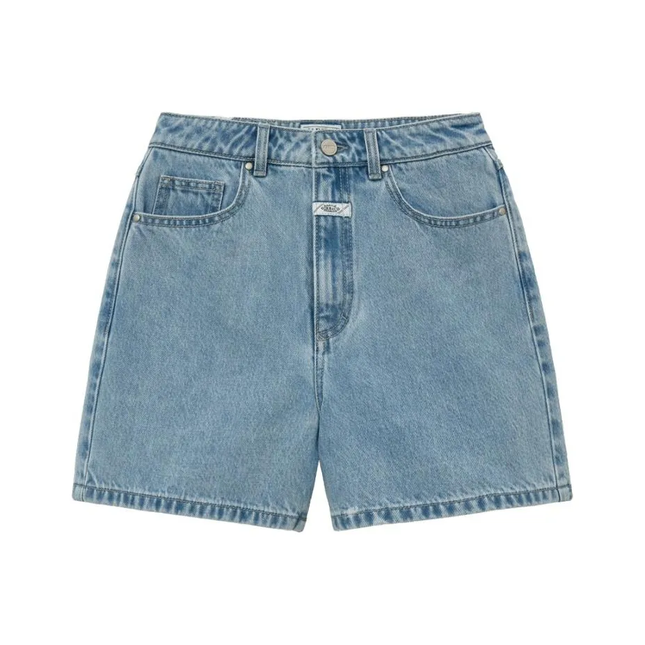 Marithe Francois Girbaud SS24 Denim Shorts Women's Light Blue