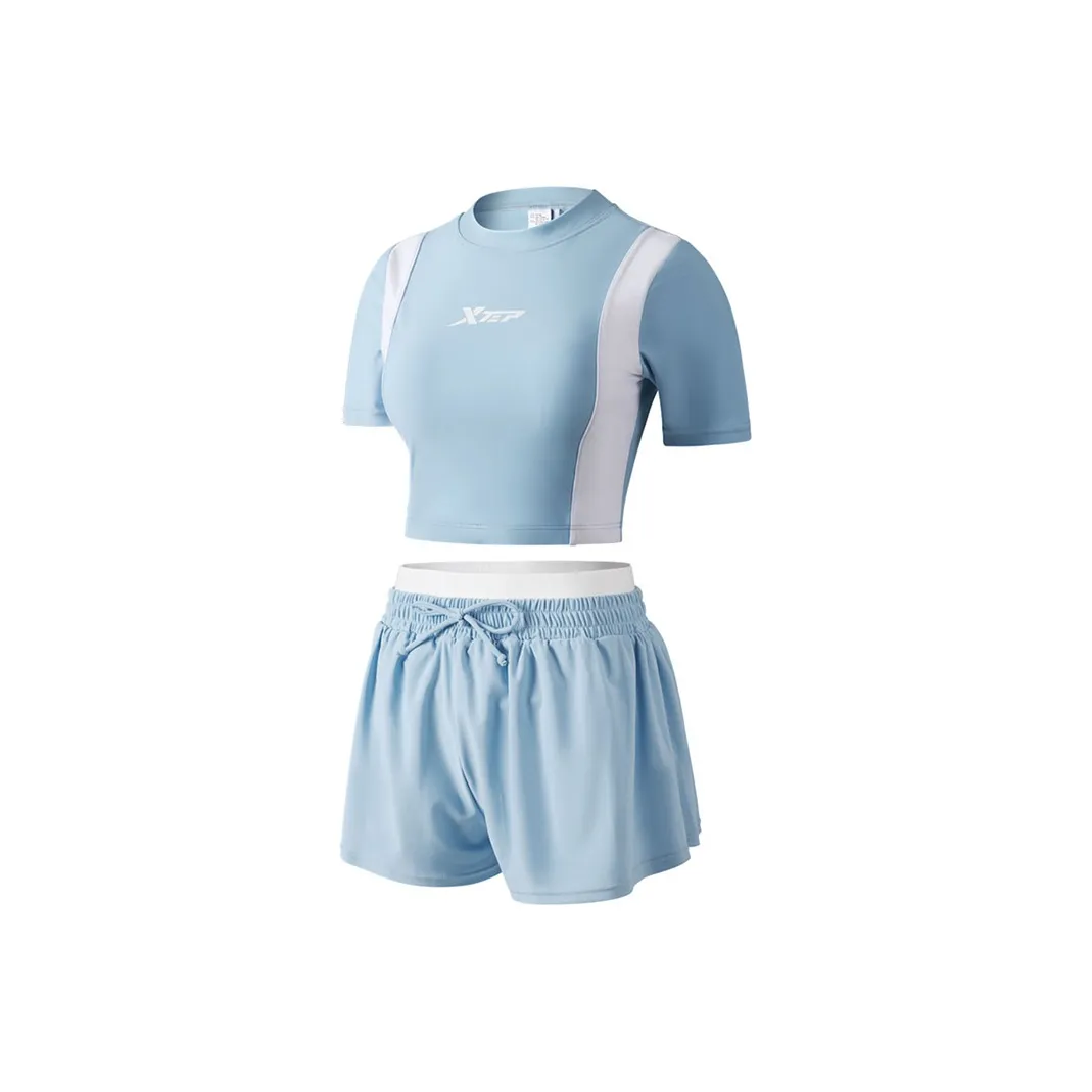 XTEP Two Piece Swimsuits Women's Blue