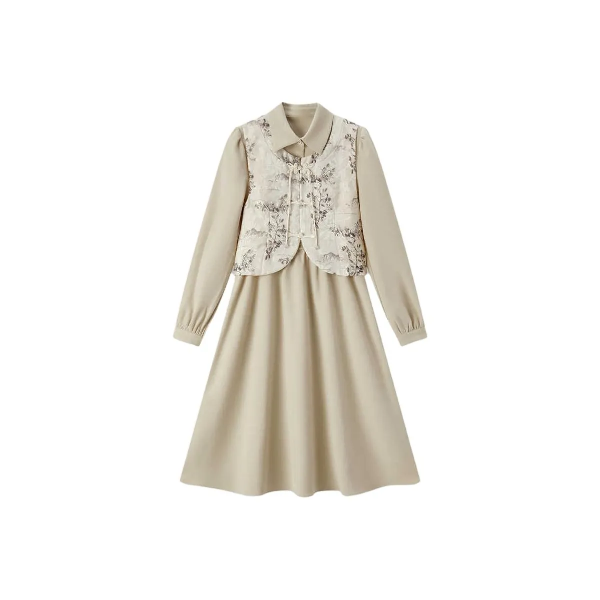 EICHITOO Комплект с юбкой Женские Экрю Узор