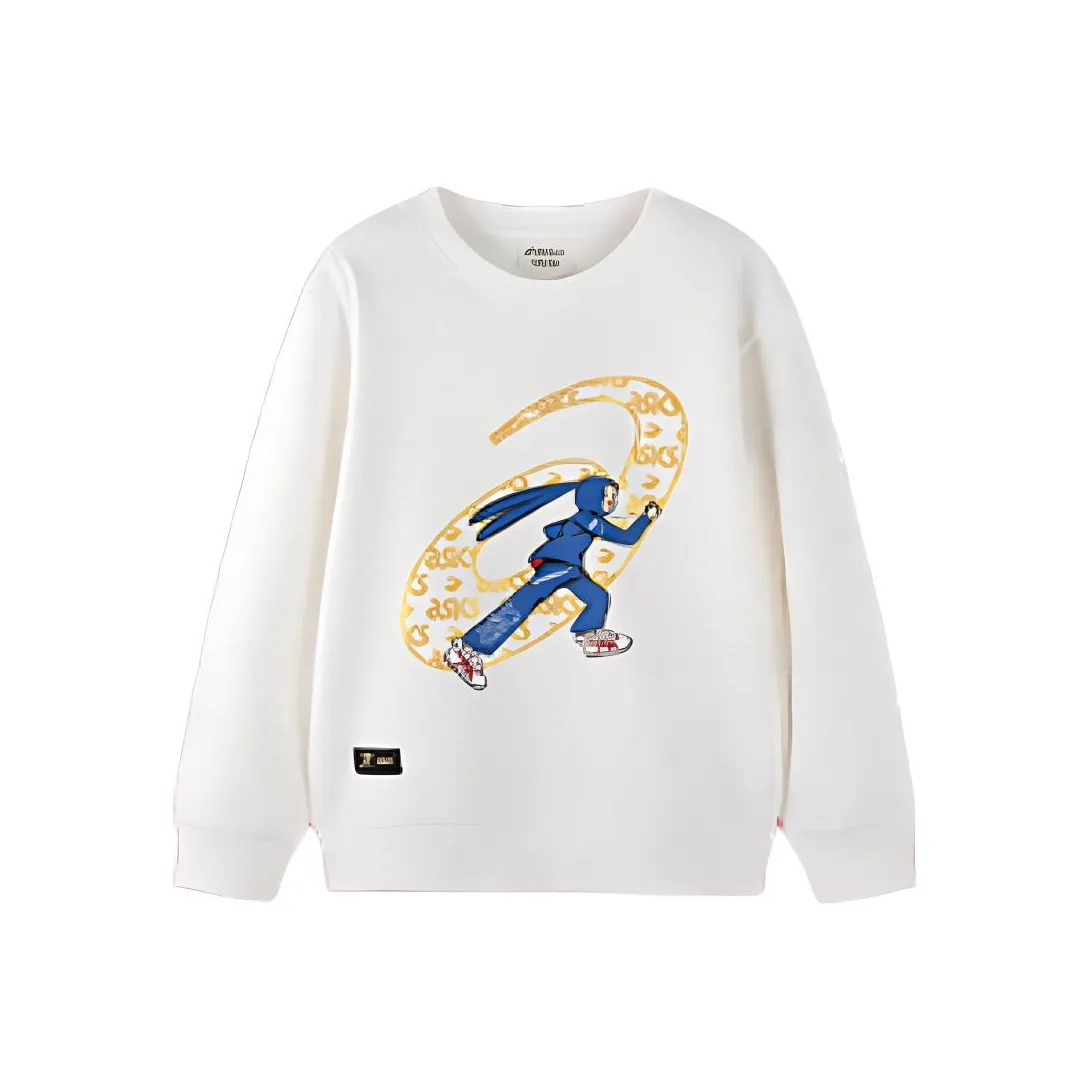 Asics Толстовка Элегантная Белая Детская