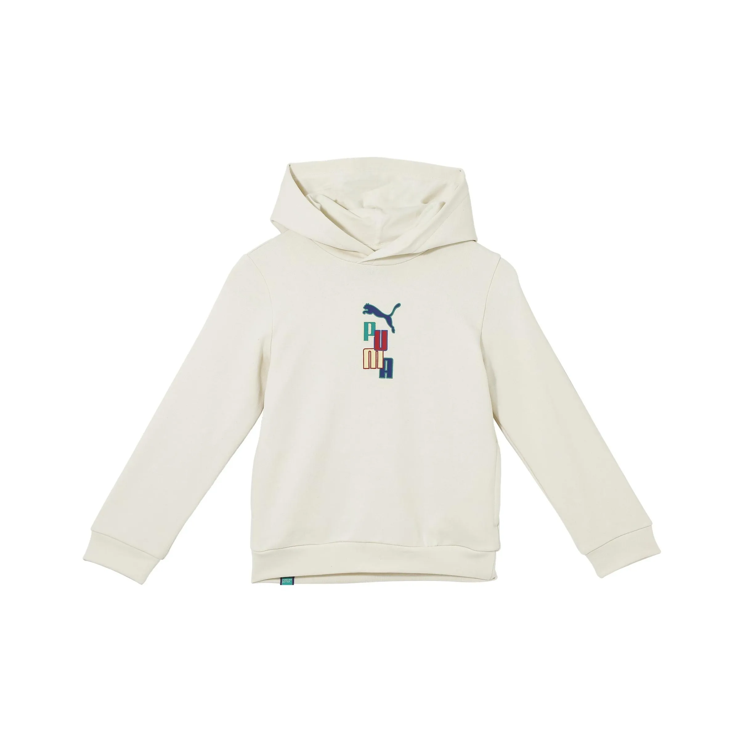 PUMA Свитшот Хлопок Лен Смесь Естественный Подростки