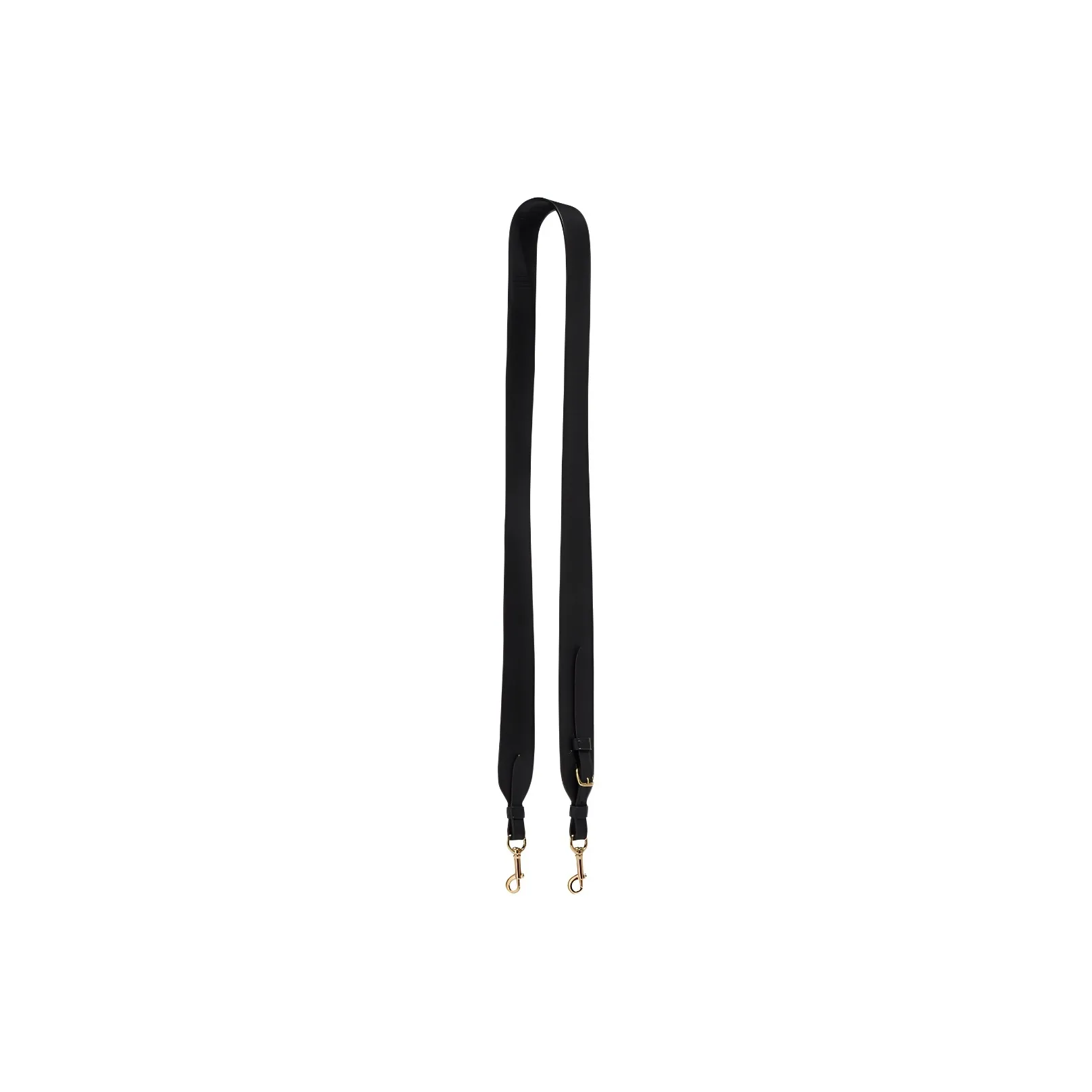 COACH Pebbled Leather Bag Strap Women's Black