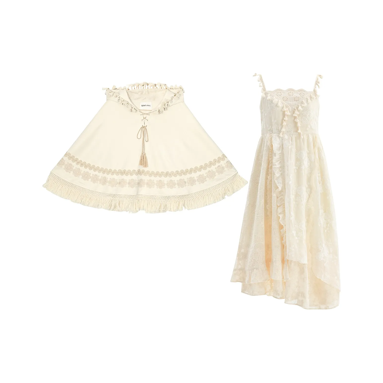 SNBL Two Piece Skirt Sets Women's Dress+Cloak