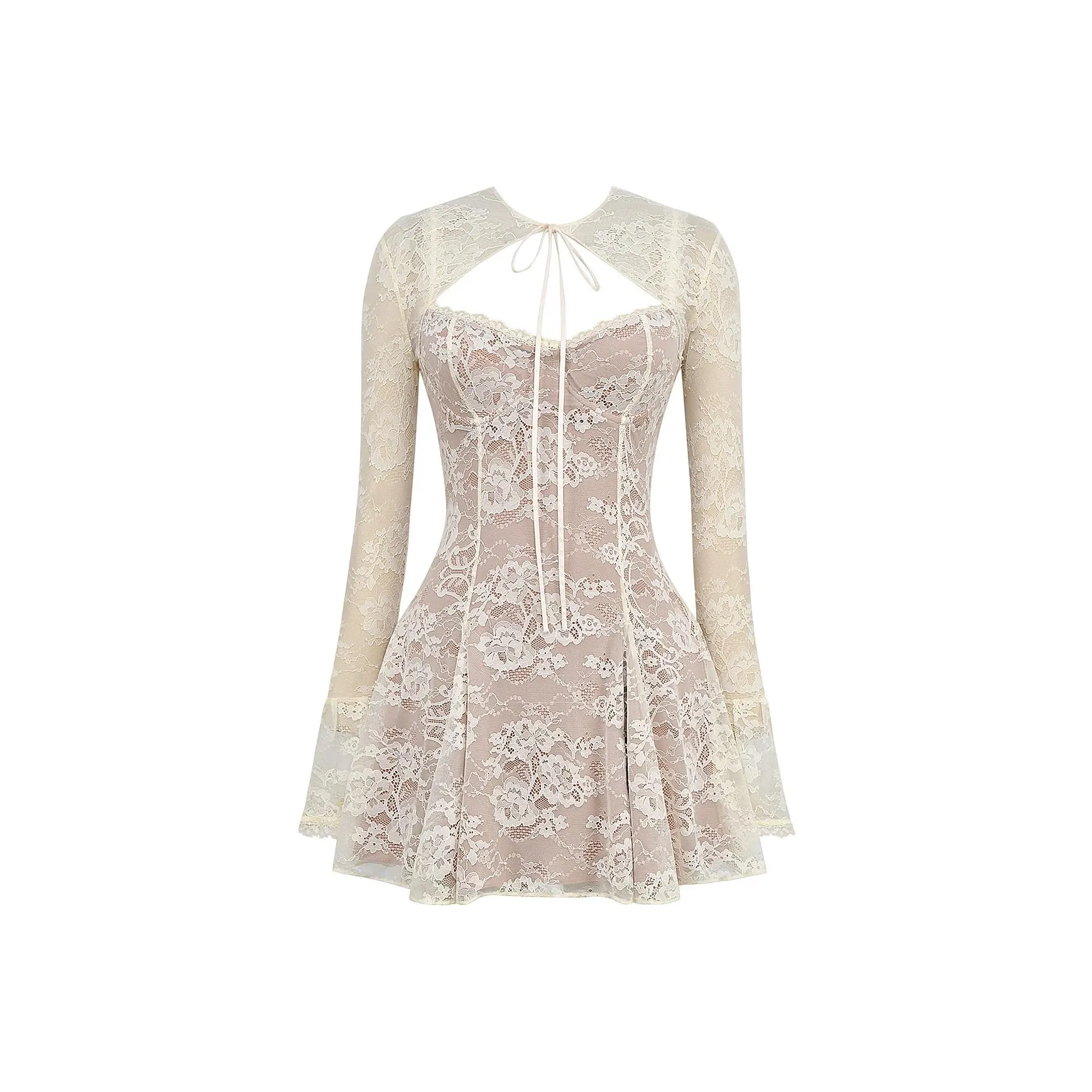 HOUSE OF CB Alice Комплект с юбкой Женские Крем Крем