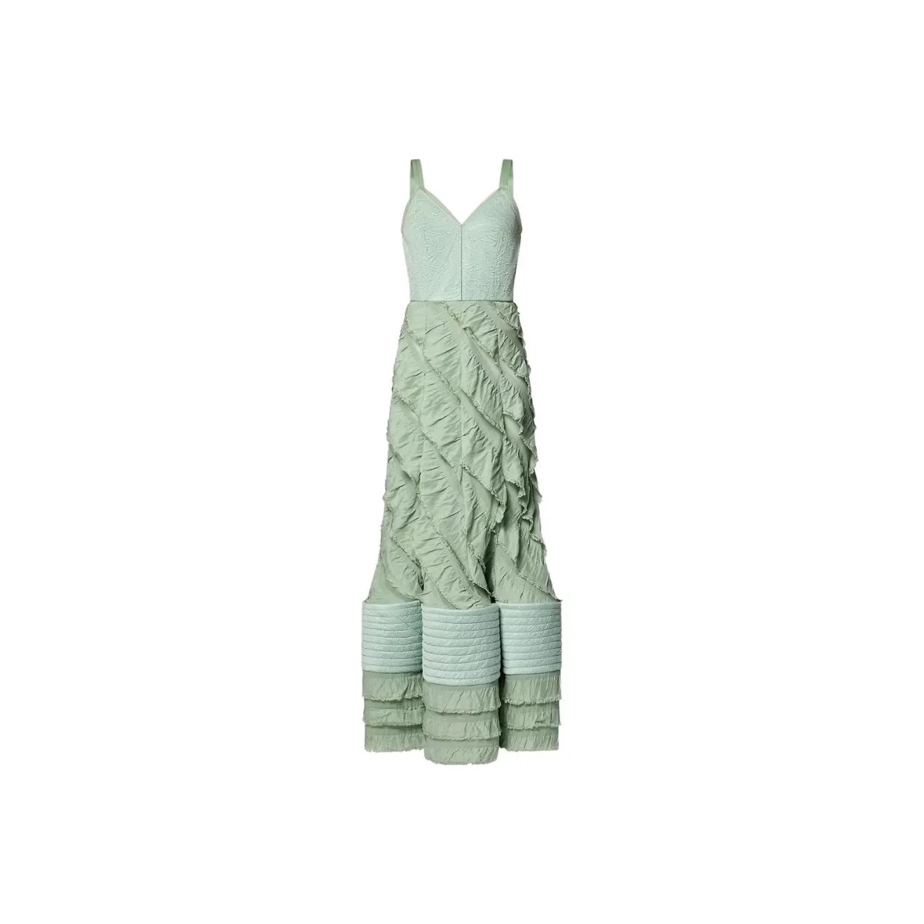 Lv Mermaid Hem Flounce Gown