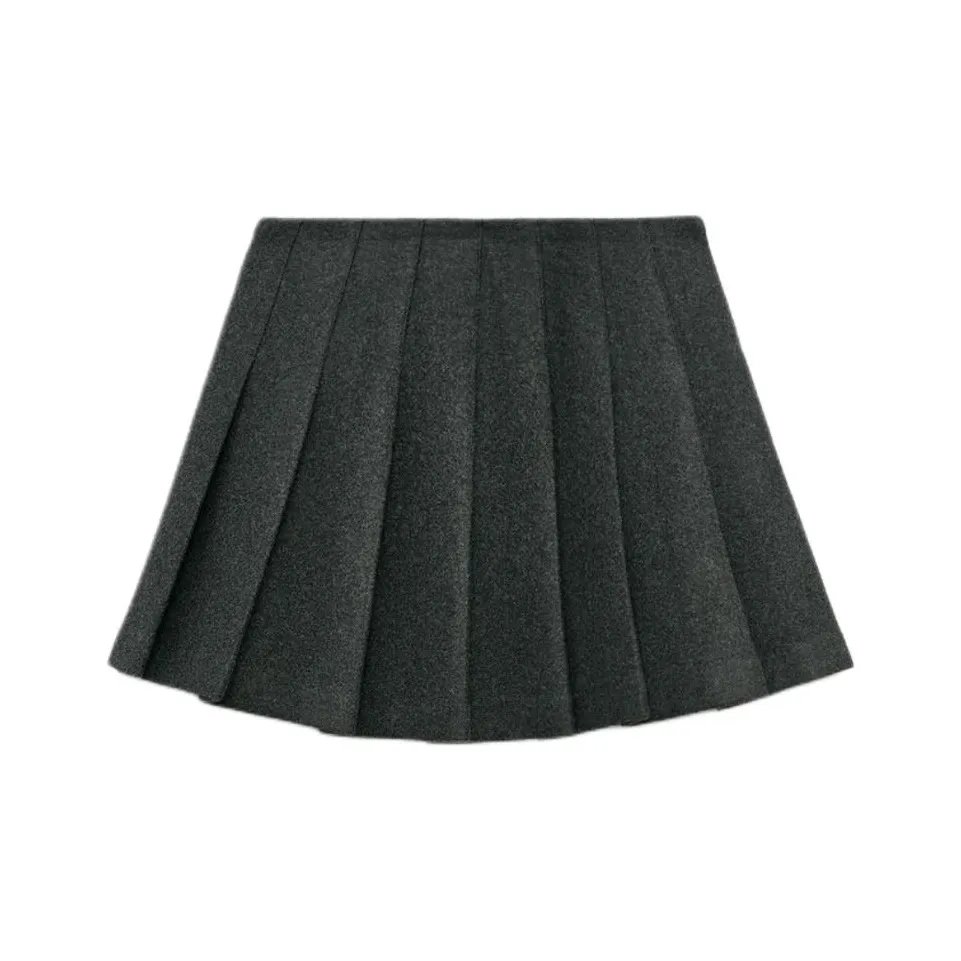 ZARA Casual Short Skirts Women's 1Zebra Print Gray