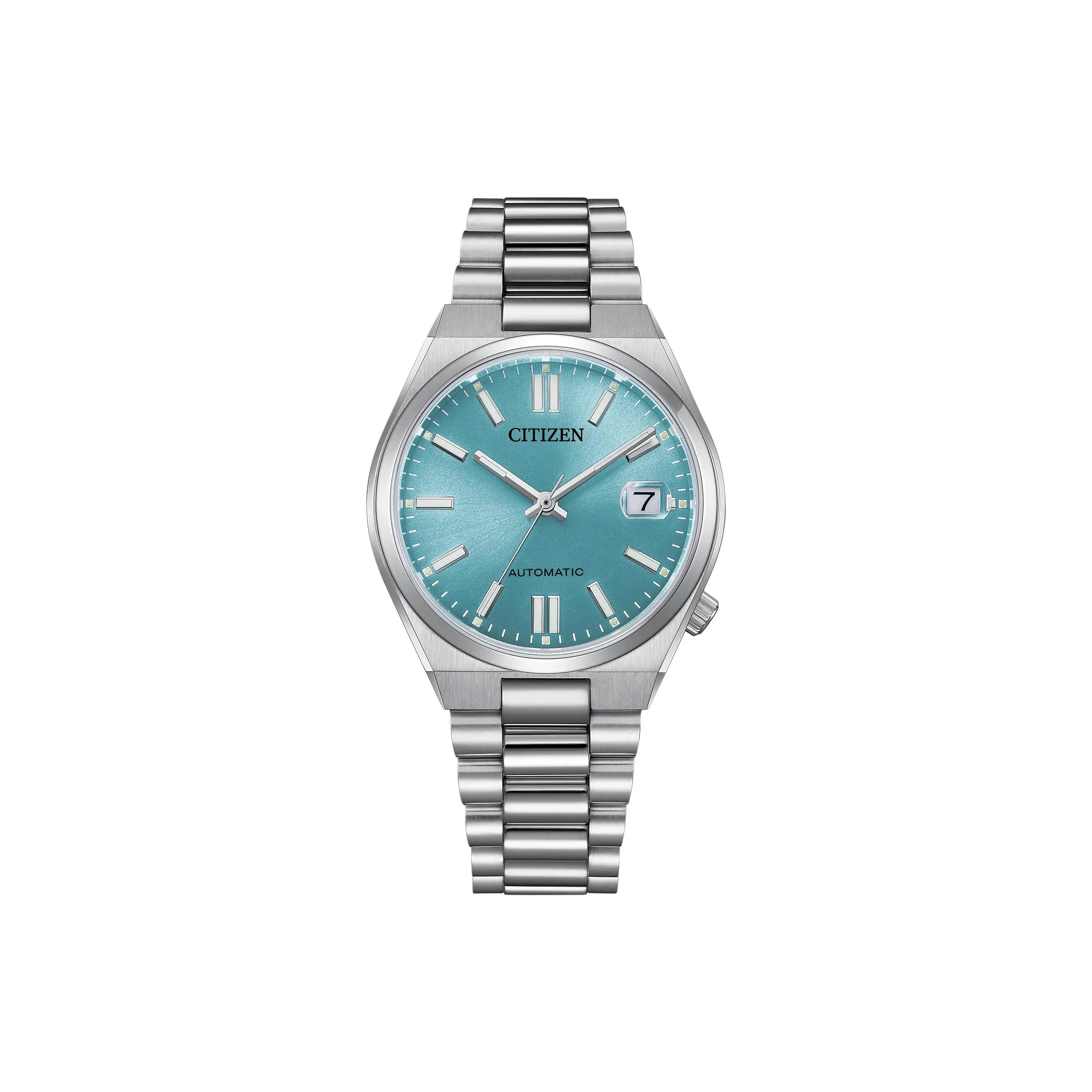CITIZEN NH299 Collection Automatic Mechanical Movement Stainless Steel Strap Watch 37mm Men's Watches Blue Dial