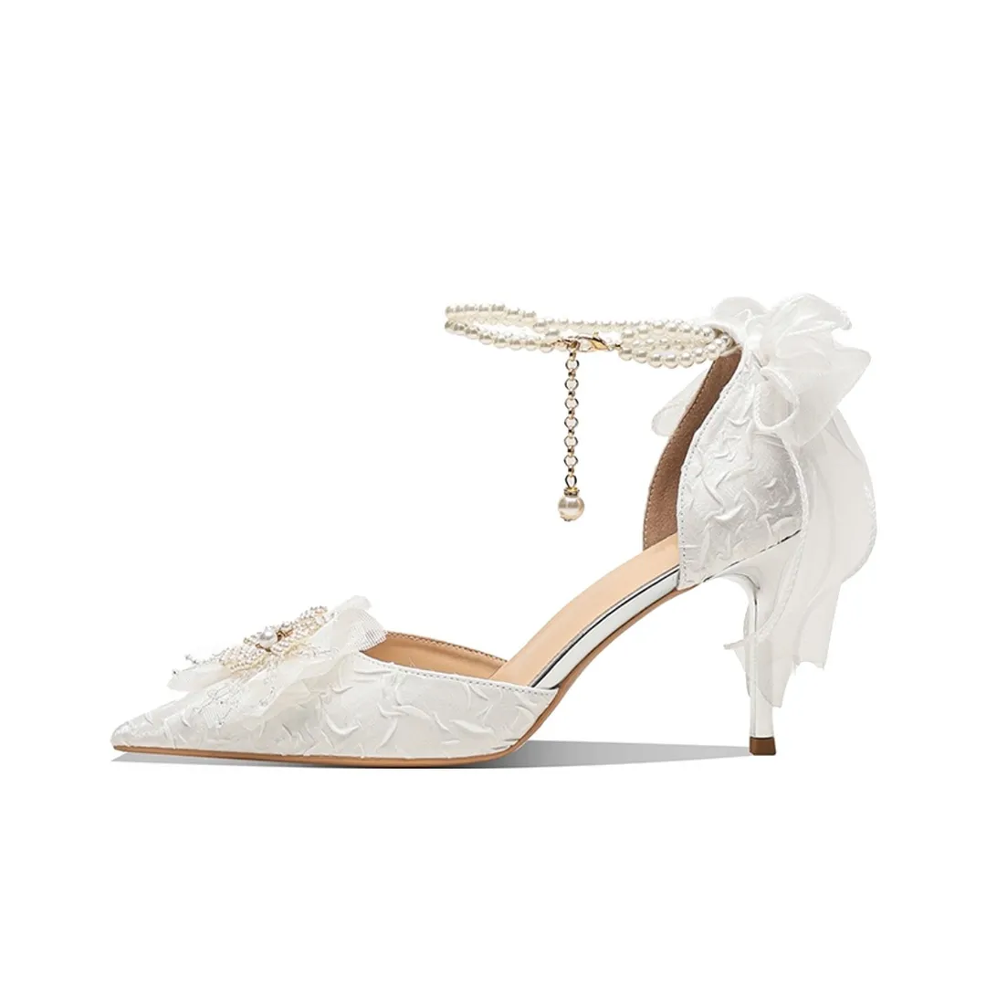 WOXXXN Узкий каблук Высокие каблуки Женские Белые