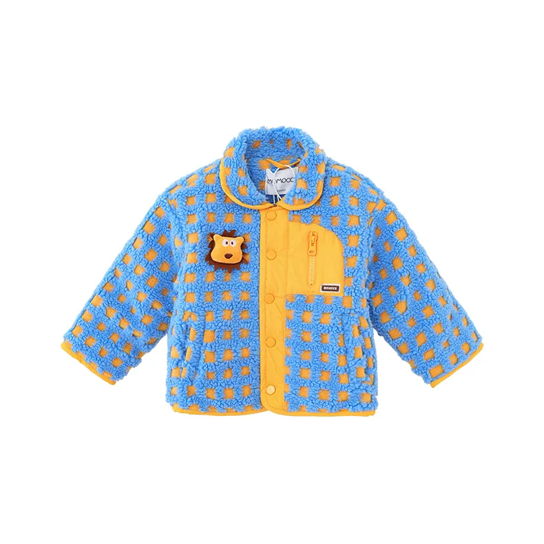 Mami Macca Хлопковый пуховик Синий для детей 3-7 лет