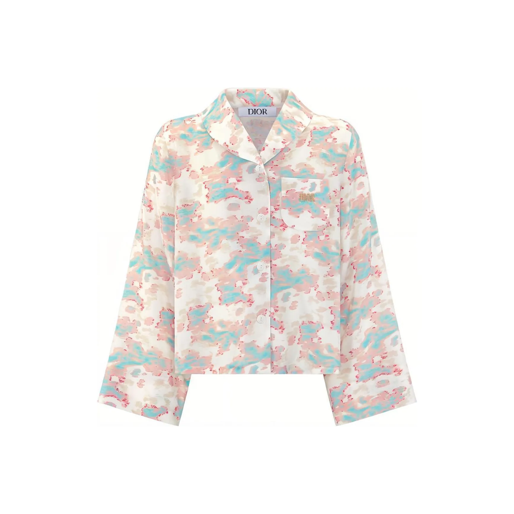 DIOR SS23 Рубашка Весна-осень Детский Розовый