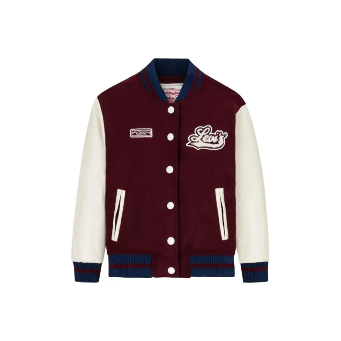 Levi's Хлопковый пуховик Фея Розовый Циан Детский