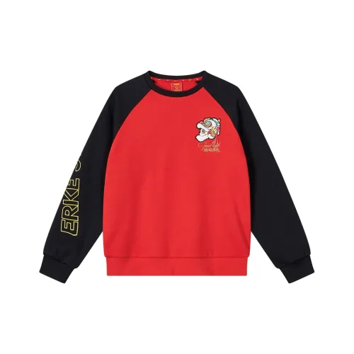 ERKE KIDS Oriental Red/Глубокий черный Kids Свитшоты