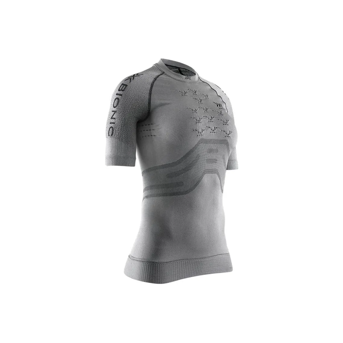 XBIONIC Бег Одежда Наборы Женские G051 Угольный Серый Серебряный