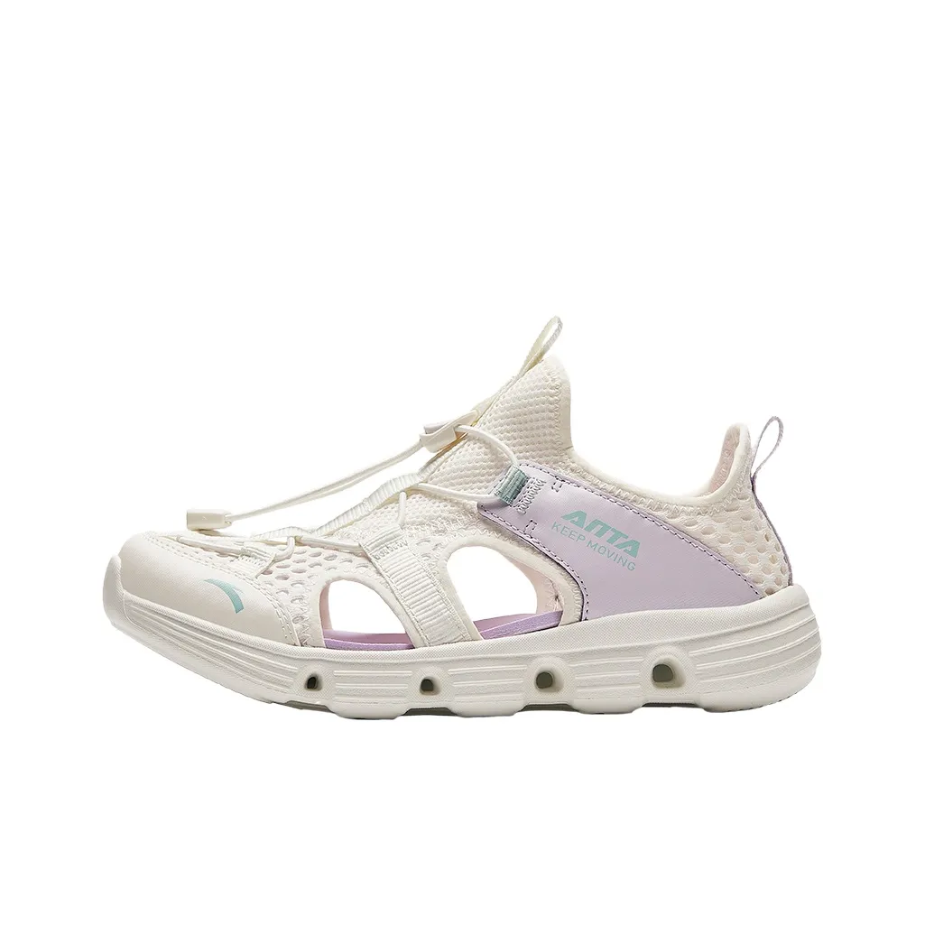 Antakids Anti KICK Дышащий Быстросохнущий Легкий Амортизация Низкий Топ Детские Сандалии Белый Фиолетовый