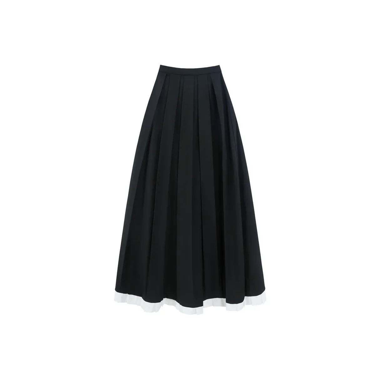 UNIFREE Повседневная длинная юбка с оборками юбка A-силуэта юбка-зонт женская черная