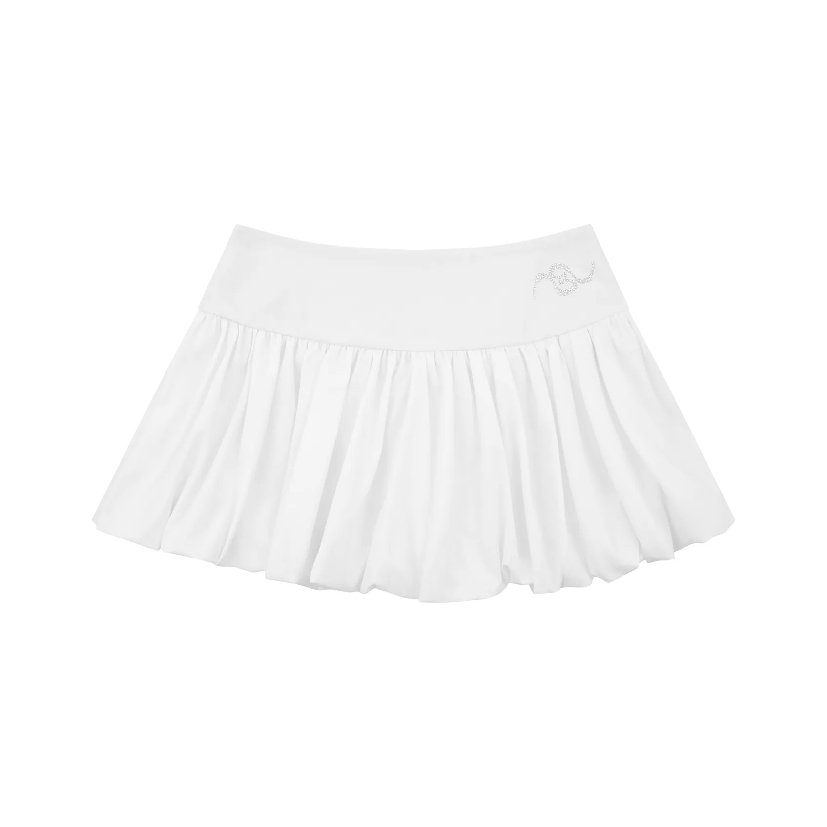 CUWU Casual Short Skirts Women's White