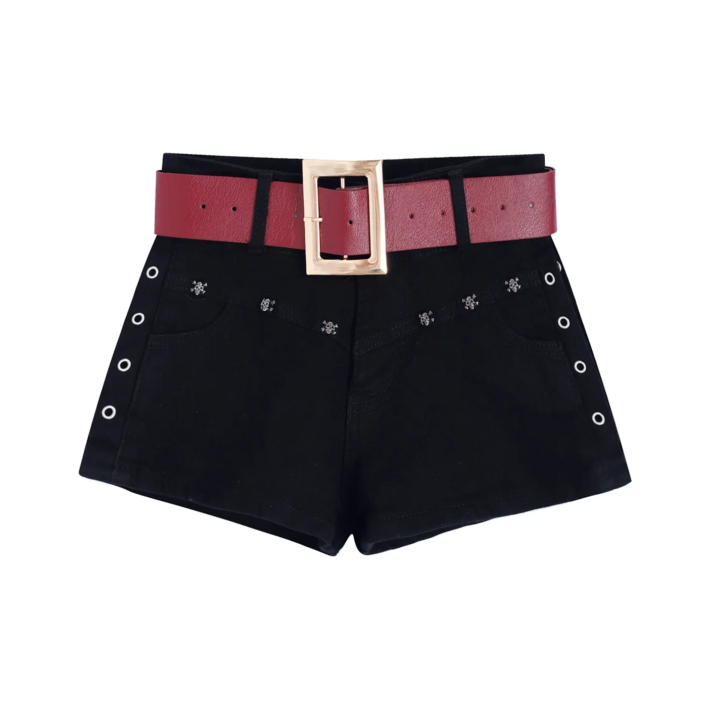 DGMZ Деним Горячие Штаны Женские Черные