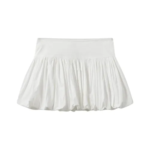 The. garment Белый Женские Повседневные короткие юбки