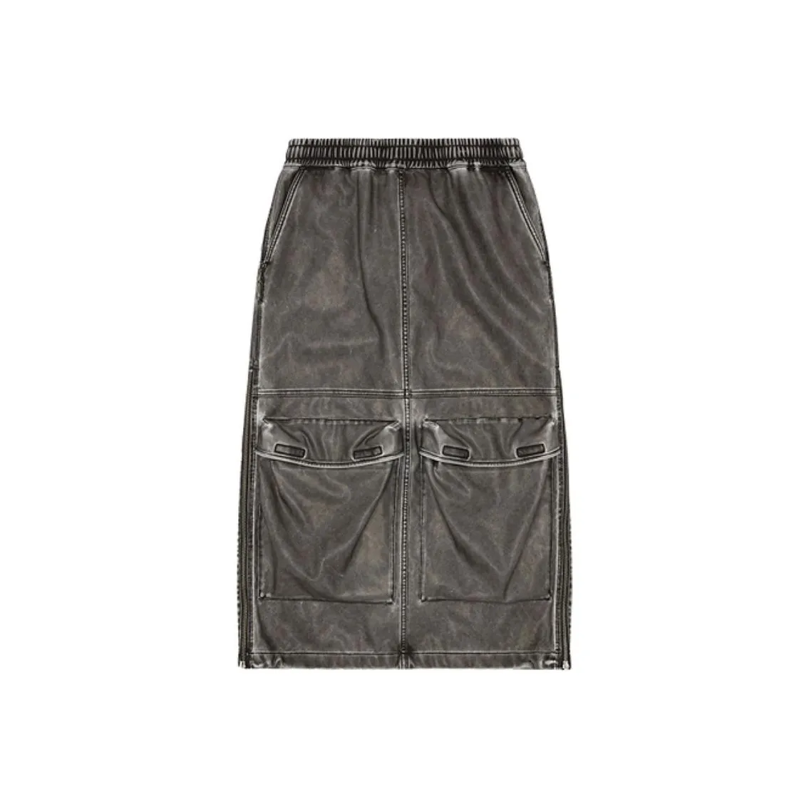 DIESEL Повседневный Длинный Юбка Женская Темно-Серый