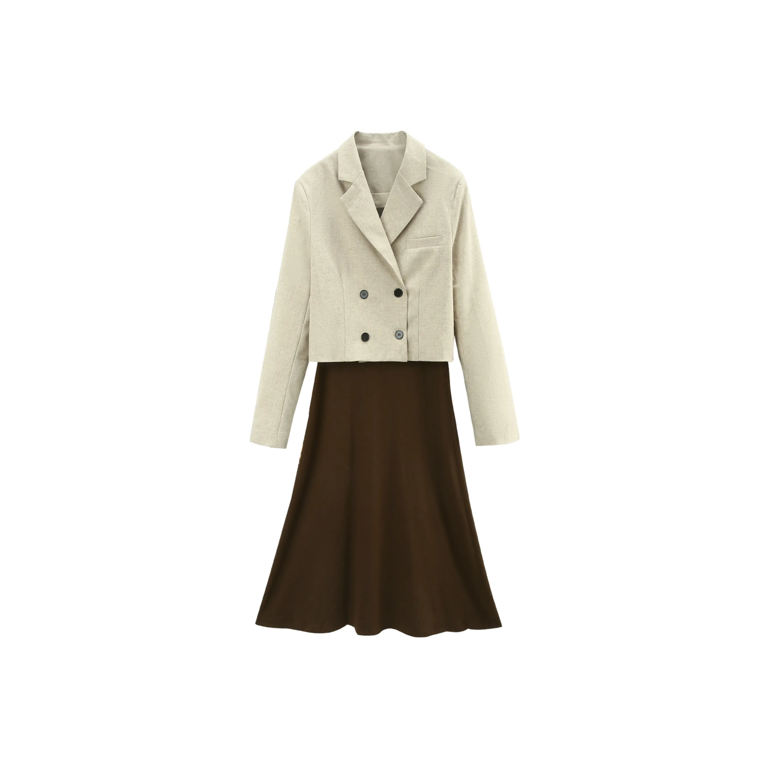 A Paradise For Awakening Skirt Set Women's Khaki