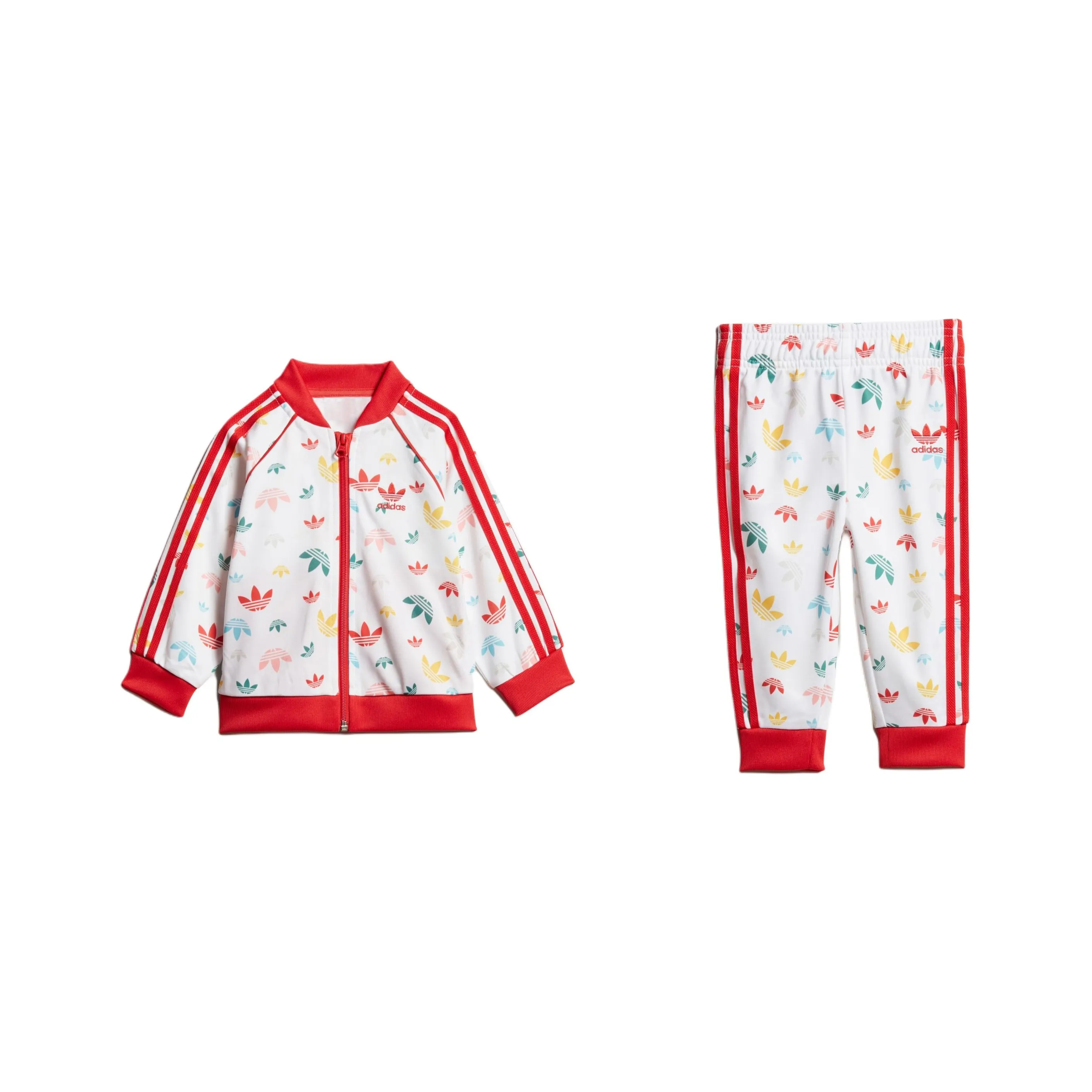 Adidas Originals Повседневная спортивная одежда Белый Ярко-розовый Флуоресцентный Младенец и малыш