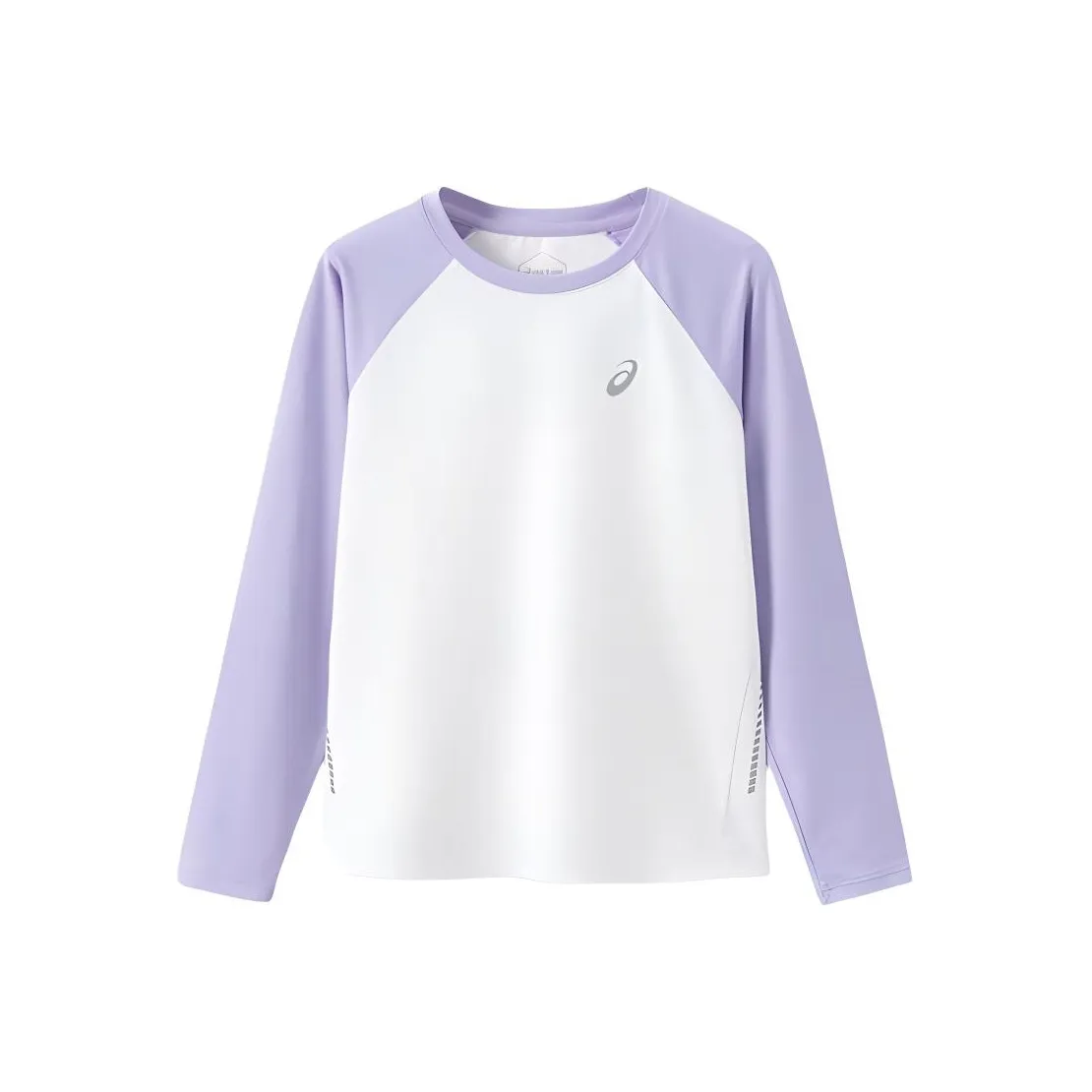Asics Белый Фиолетовый Унисекс T-Рубашки