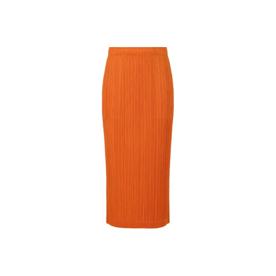 PLEATS PLEASE ISSEY MIYAKE SS24 Casual Long Skirt Women's Dark Orange