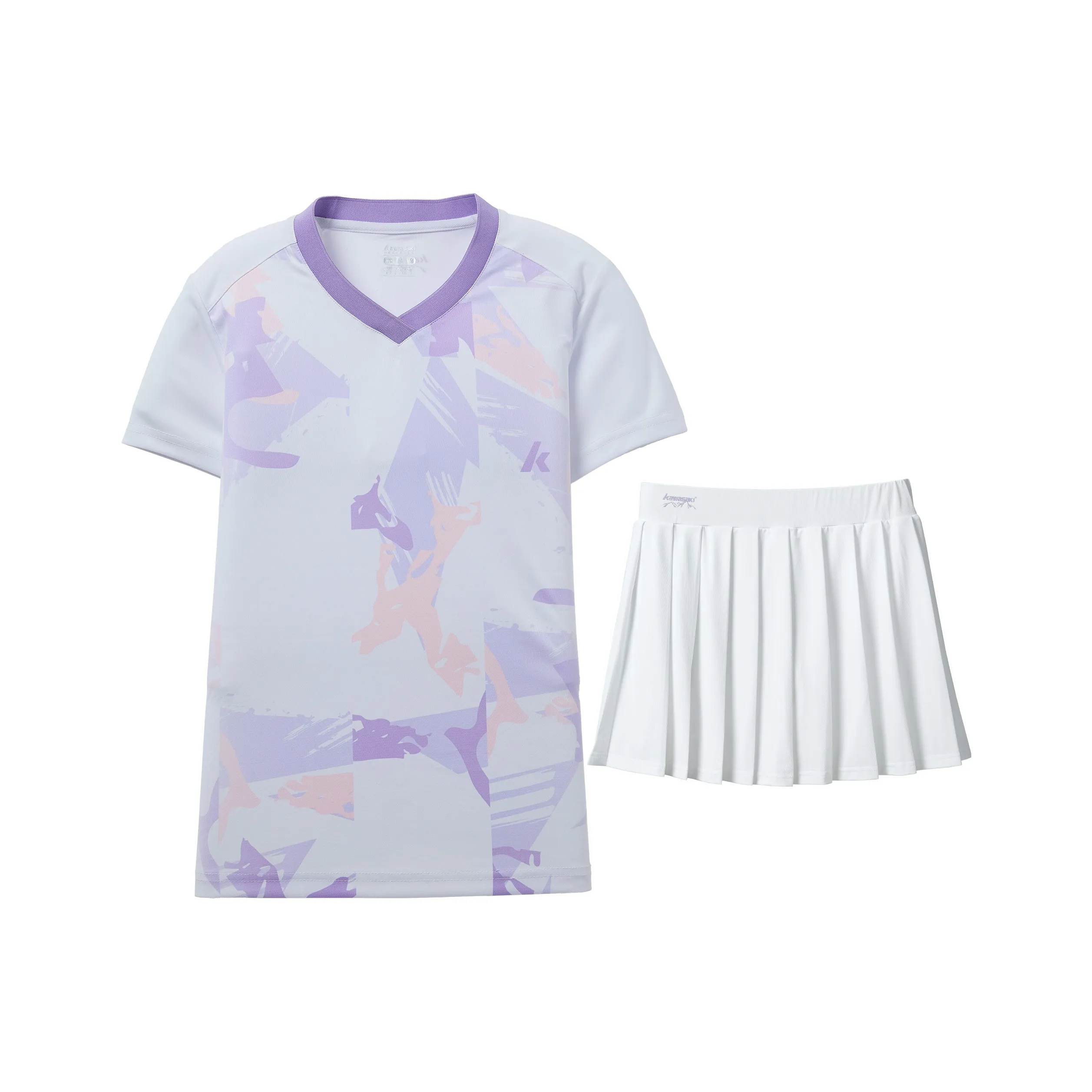 Кавасаки Glacier Collection Ледниковый Бадминтон Комплект Одежды с Юбкой Женские