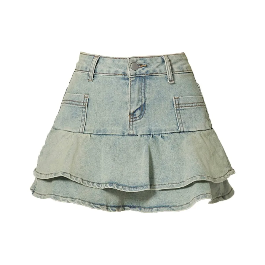 Enhanced Denim Short Skirts Women's